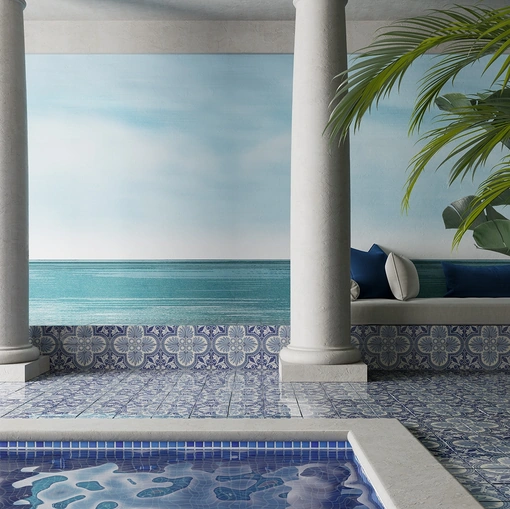 Carta da parati Oltremare di Inkiostro Bianco