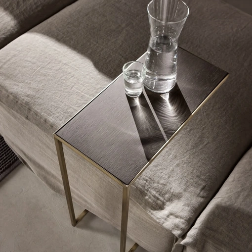 Tavolino Narciso C in legno e metallo di Cantori