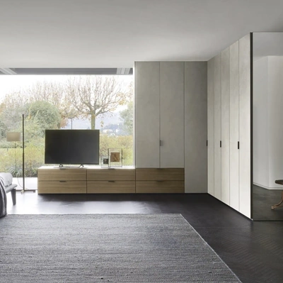 Armadio angolare Collage di Sangiacomo