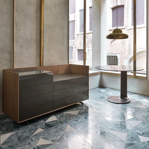 Comò Cabaret Glass di Sangiacomo