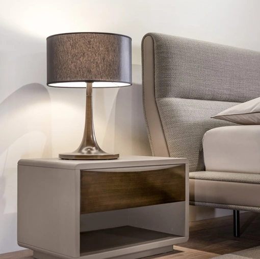 Comodino Concetto in legno e metallo di Cantori