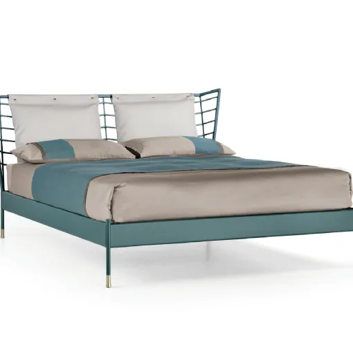 Letto con testiera in ferro battuto Countour di Cantori