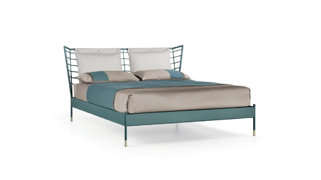 Letto con testiera in ferro battuto Countour di Cantori