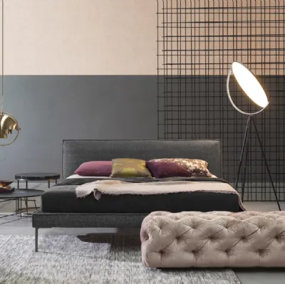 Letto in tessuto Planet Gold di Flexteam