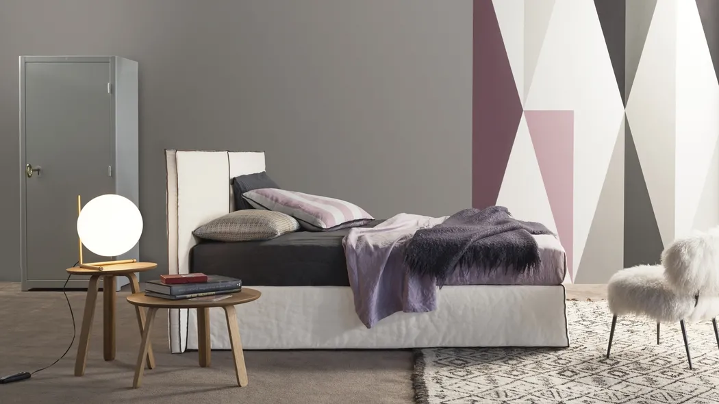 Letto con contenitore Space di Flexteam