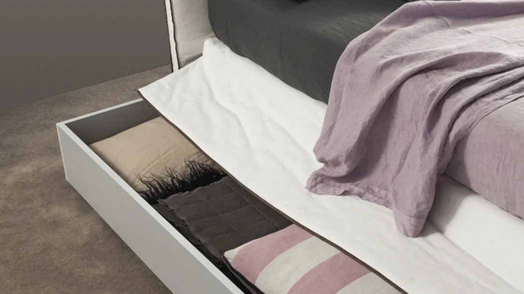 Letto con contenitore Space di Flexteam