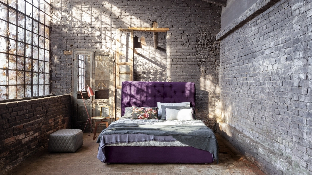 Letto in velluto viola a una piazza e mezza Target di Flexteam