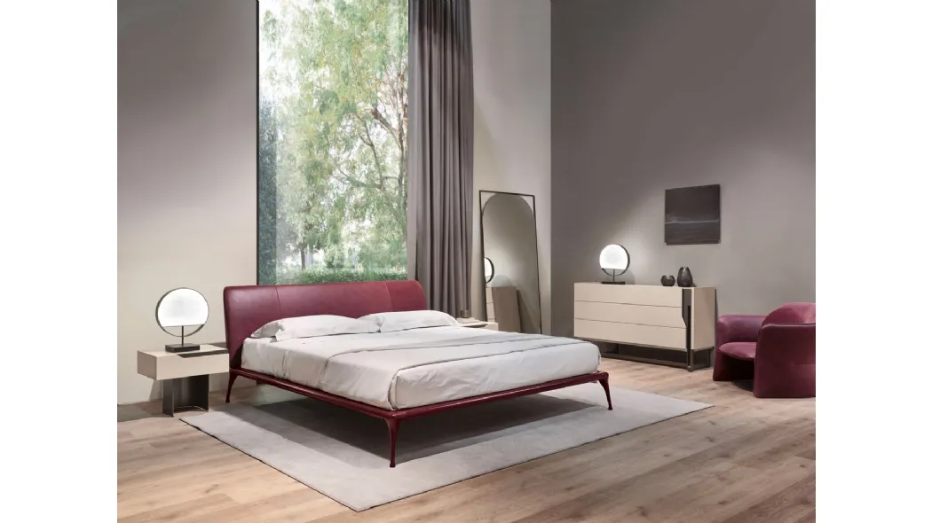 Letto in pelle  Iseo 24 di Cantori