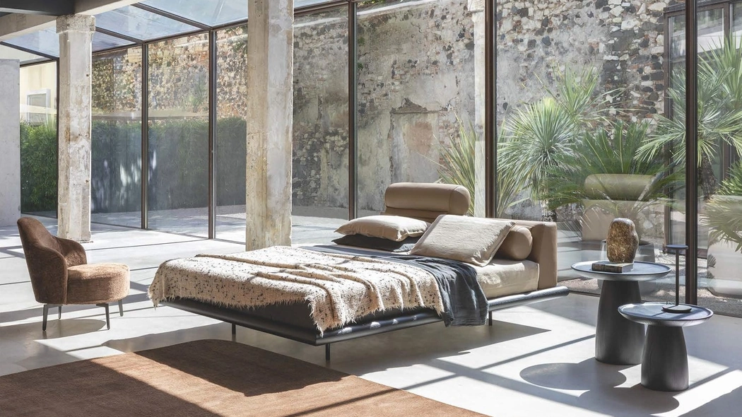 Letto Kite in pelle di Flexteam