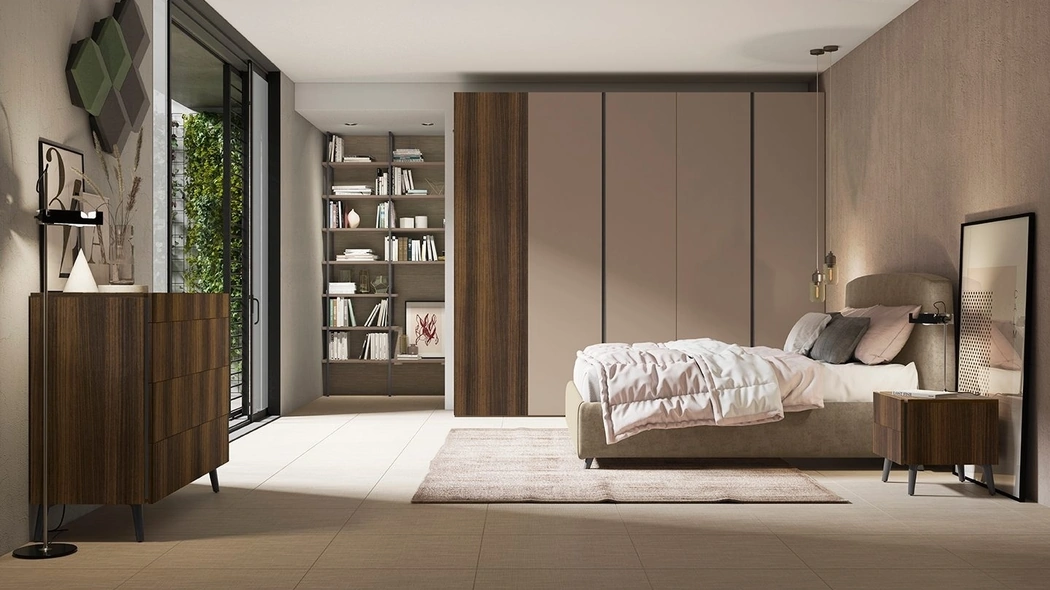 Letto con testiera Narciso di Colombini Casa