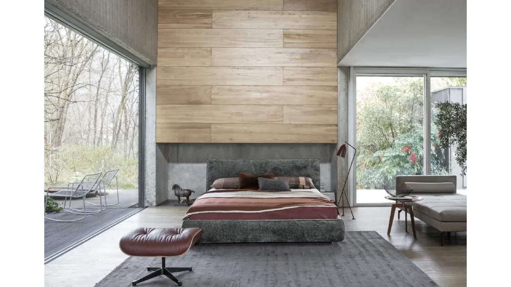 Letto Ray in tessuto di Flexteam