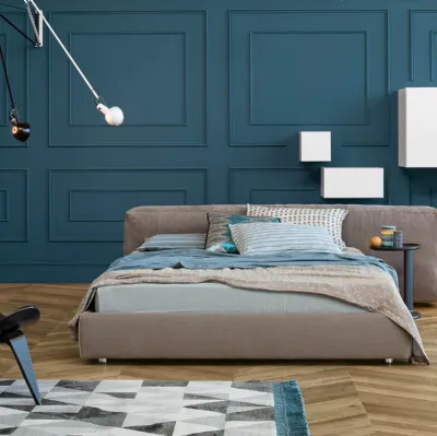 Letto in tessuto imbottito Reef di Flexteam