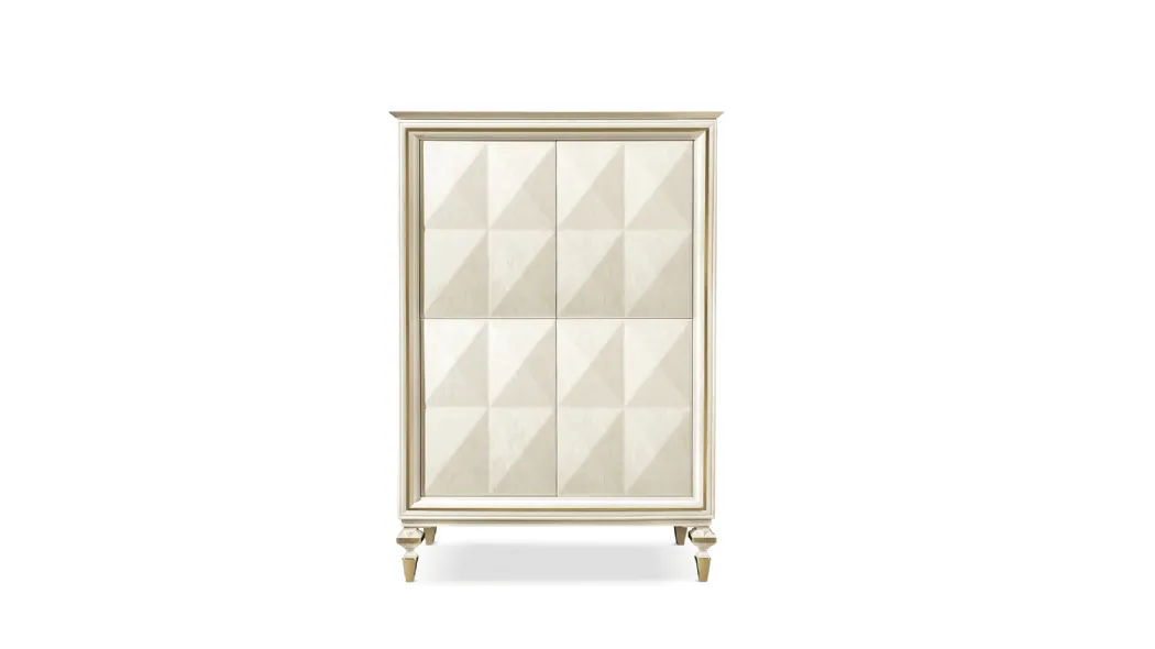 Madia Alta in legno laccato Diamante Cabinet di Cantori