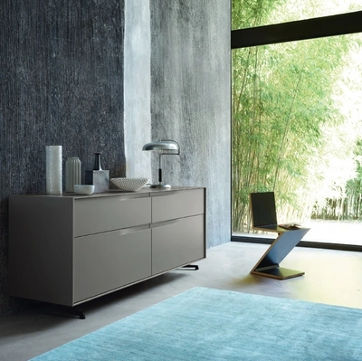 Madia Vela 01 in laccato Ardesia di Sangiacomo