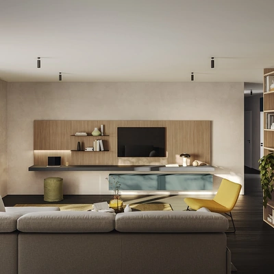 Parete Attrezzata Golf Contract A01 di Colombini Casa