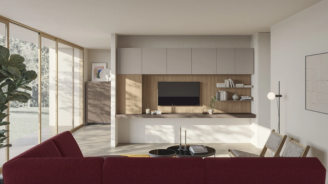 Parete Attrezzata Night & Day L01 di Colombini Casa