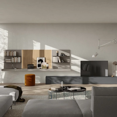 Parete Attrezzata Night & Day L02 di Colombini Casa