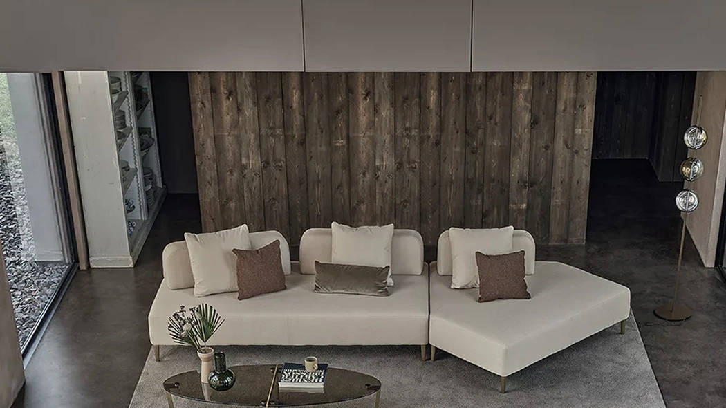 Divano con penisola Denver di Bontempi