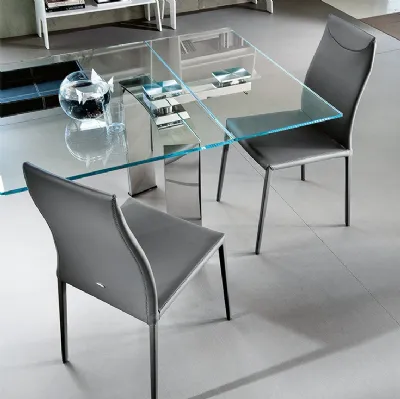 Sedia rivestita in ecopelle Maya Flex di Cattelan Italia