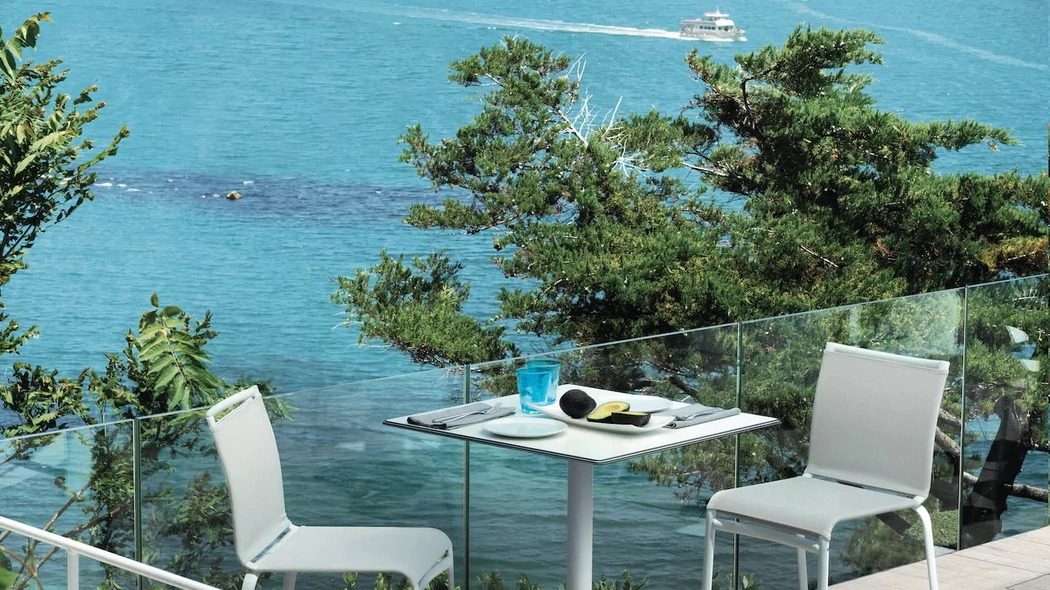 Sgabello in tessuto tecnico Net di Bontempi