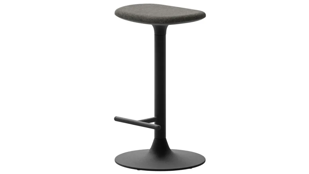 Sgabello Spool in tessuto con struttura in metallo di Veneta Cucine