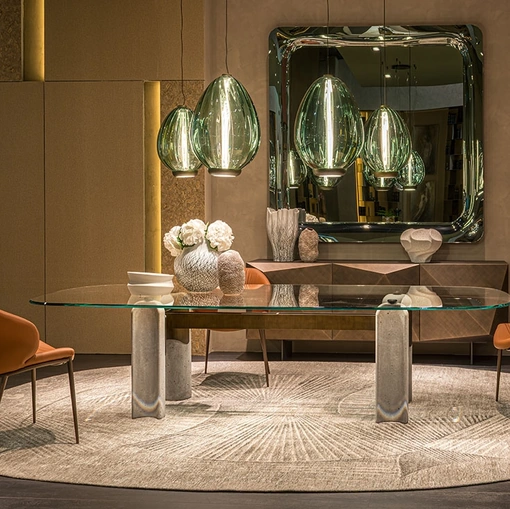 Tavolo Bilbao Glass di Cattelan Italia