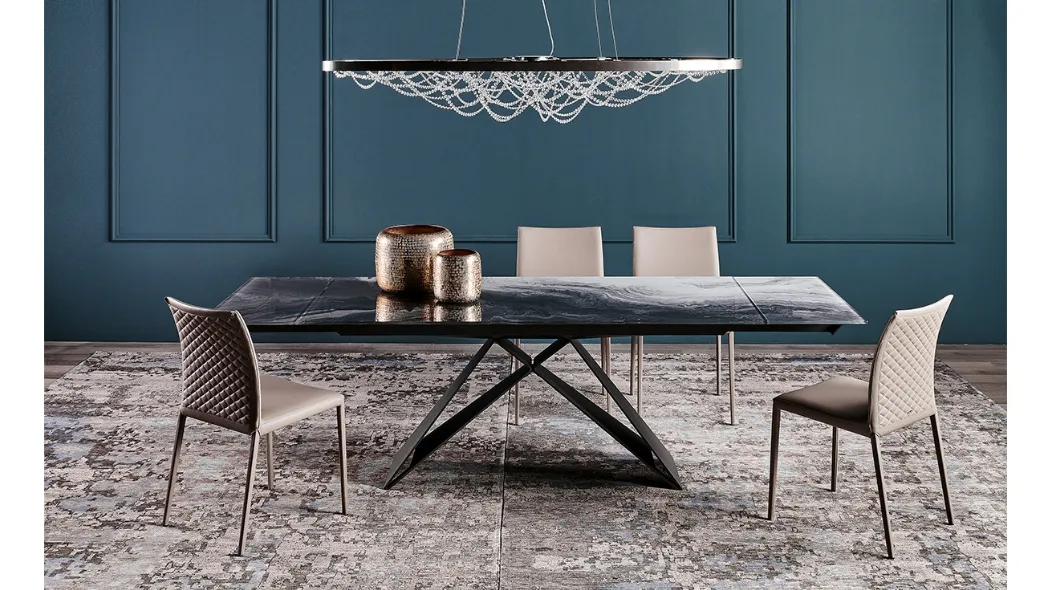 Tavolo Premier Crystalart Drive di Cattelan Italia