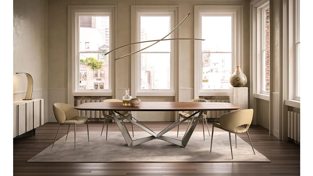 Tavolo Skorpio Wood di Cattelan Italia