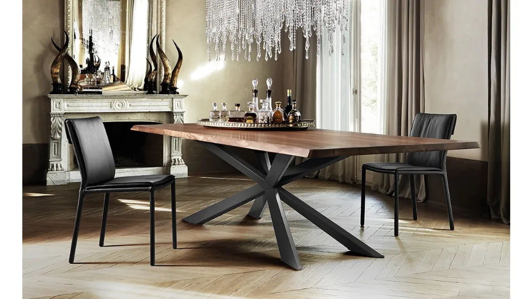 Tavolo Spyder Wood di Cattelan Italia