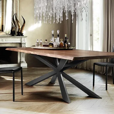 Tavolo Spyder Wood di Cattelan Italia