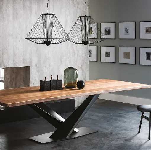 Tavolo con piano in legno Stratos Wood di Cattelan Italia