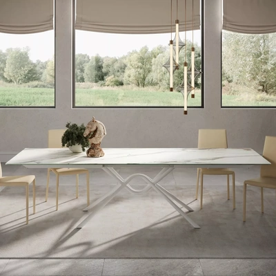 Tavolo Hunter in SuperMarmo di Bontempi