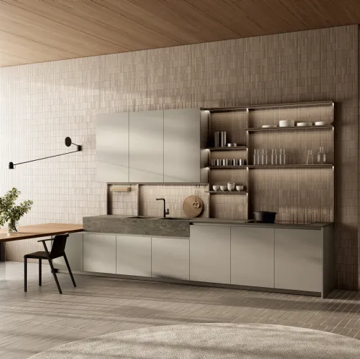 Cucina Design con penisola One 05 di Ernestomeda