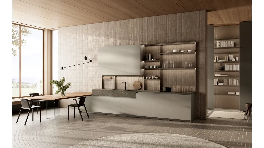 Cucina Design con penisola One 05 di Ernestomeda