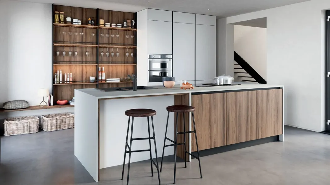 Cucina Moderna con isola Colibrì 06 di Forma Cucine