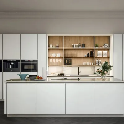 Cucina Moderna con isola Aria Tech 05 di Forma Cucine