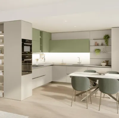 Cucina Moderna angolare Start-Time 10 di Veneta Cucine