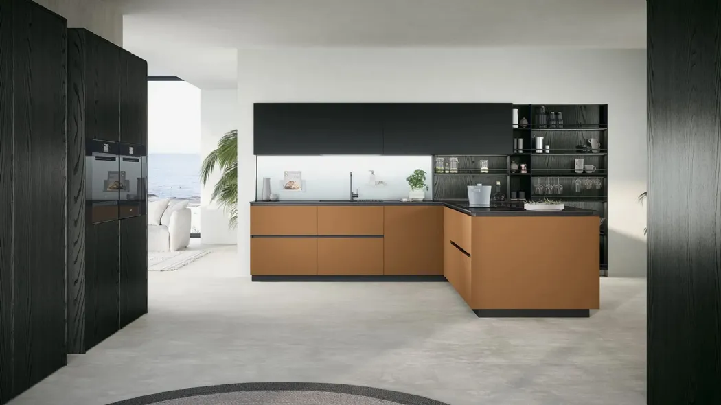 Cucina Moderna con penisola Trend 03 di Forma Cucine