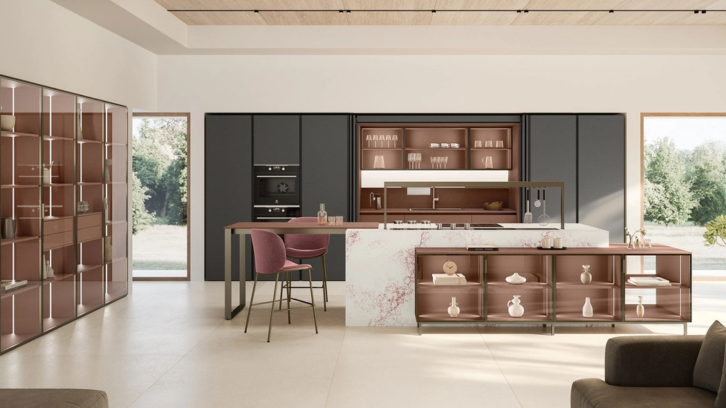 Cucina Moderna con isola Lounge 02 di Veneta Cucine