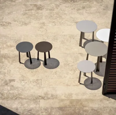 Tavolino da giardino Tao Outdoor in acciaio laccato di Bontempi